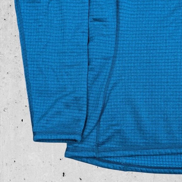 Womens R1 Size Large Blue 1/4 Zip Micro Grid Fleece - Picture 4 of 6